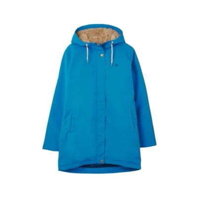 Image of LightHouse Women&#039;s Scarlet Hooded and Quilted Waterproof Coat Ladies Breathable, Windproof, Mid Hip Jacket with Insulated Padding Fur Lined Hood Teal 20