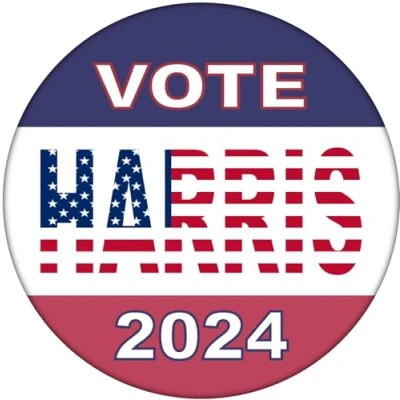 Image of Vote Kamala Harris 59mm Badge/Badges USA Presidential Election 2024
