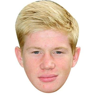 Image of Kevin De Bruyne Belgium Football Sensation Celebrity Cardboard Party Face Mask Fancy Dress