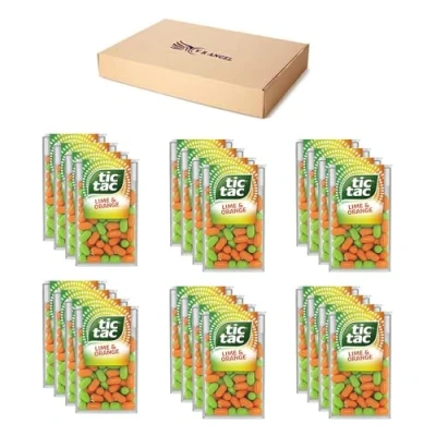 Image of Tic Tac 24 Lime and Orange Mint sweets For Little Moments of Refreshment Sold By VR Angel