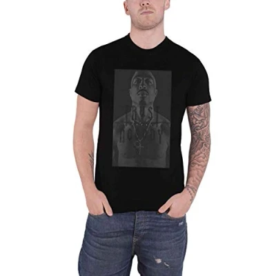 Image of Tupac Mens T Shirt Black Classic 2pac Trust Nobody logo Official