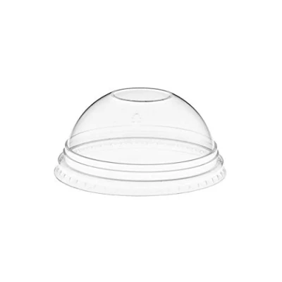 Image of Majestic Clear Plastic Smoothie Universal Dome Lids x 100 per Pack