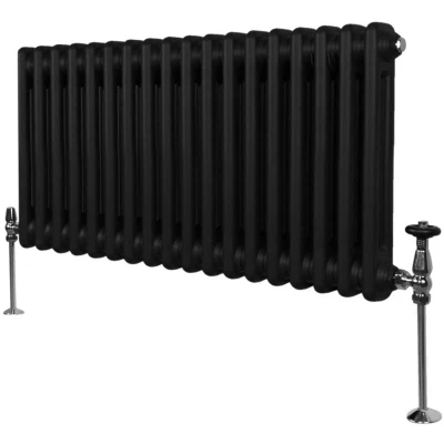 Image of MonsterShop Traditional 2 Column Radiators 300 x 832mm Black