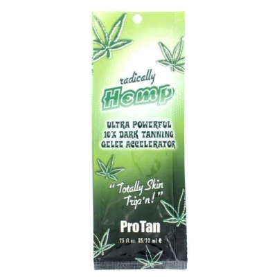 Image of Pro Tan Radically Hemp Ultra Powerful 10X Dark Tanning Gelee Accelerator Sachet 22ml