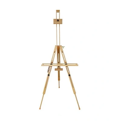 Image of Exerz Wooden Easel Portable Tripod Beech Wood Canvas Stand Foldable Max Height up to 191cm Storefront Sign Artist Sketching Painting