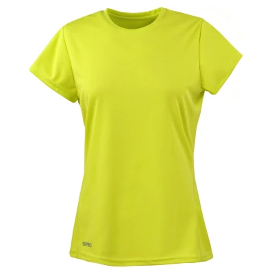 Image of Spiro Women&#039;s Quick Dry Super Soft Short Sleeve T Shirt Lime, Medium