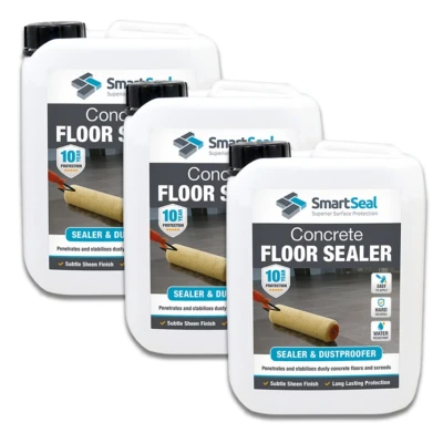 Image of Smartseal Concrete Floor Sealer 5 Liter Pack of 3