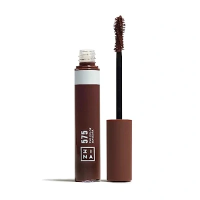 Image of 3INA MAKEUP The Color Mascara 575 Brown with Vegetal Keratin Volume and Lift Long Lasting Flake Free Lengthening for Sensitive Eyes Vegan Cruelty