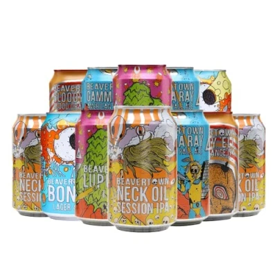 Image of Beavertown Brewery British Craft Beer Mixed Case 330ml Cans (12 Pack) Gifts For Men, Birthday Men and Women, Her, Beers Lagers Offers,