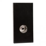 Image of Single IEC Female (TV Aerial) Grid Outlet Module Black