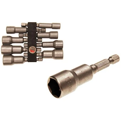 Image of BGS 2758 Socket Set, Hexagon 6.3 mm (1/4&quot;) Drive 6 13 8 pcs.