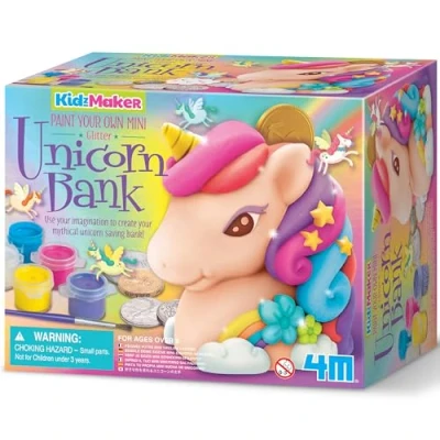 Image of KidzMaker Paint Your Own Glitter Unicorn Bank