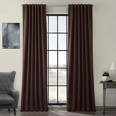 Image of HPD Half Price Drapes Room Darkening Curtains 84 Inches Long for Bedroom &amp; Living (1 Panel), 50 X 84, Java