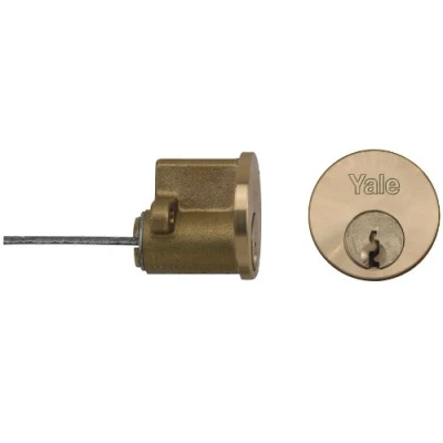 Image of Yale Locks B1109SC Replacement Rim Cylinder Satin Chrome Brass Finish (Boxed)