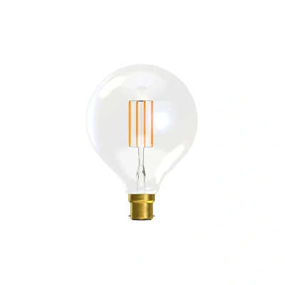 Image of Clear Globe Dimmable LED Filament Large Bulb 3.3W B22 2700K Bell Lighting