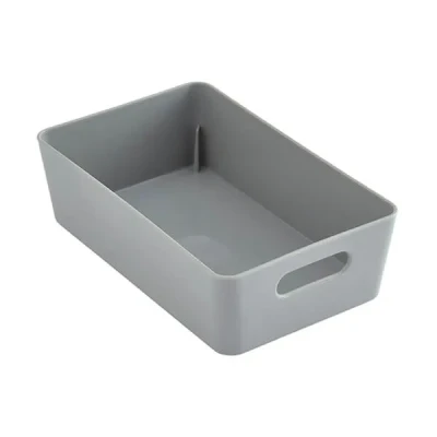 Image of Wham 11.01 20cm Rectangular Home Studio Storage Basket (Grey)