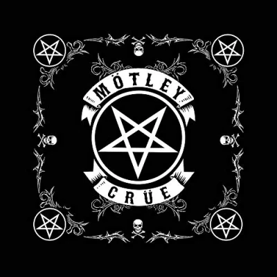 Image of Motley Crue Unisex Bandana Pentagram