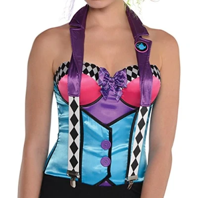Image of amscan 846481 55 Mad Hatter Suspender Costume Accessory, 1 Pc