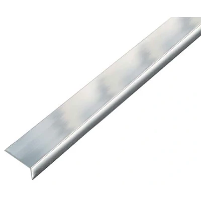Image of GAH Alberts self Adhesive, Aluminium Angle Profile, Chrome Design, 1000 mm x 10 mm, 488505, Silver, 488642