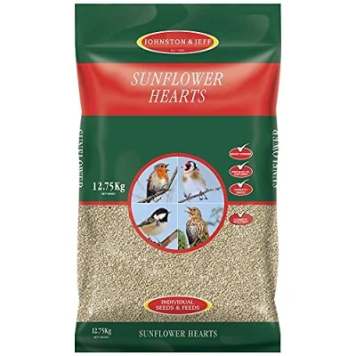 Image of Johnston &amp; Jeff Sunflower Hearts for Wild Birds 12.75kg, Clear