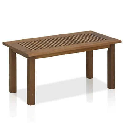 Image of Furinno Tioman Hardwood Outdoor Coffee Table in Teak Oil, Natural