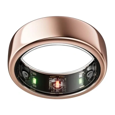 Image of Oura Gen3 Horizon Smart Ring Size 6, Rose Gold Sleep, Heart Rate and Fitness Tracking Wearable Up to 7 Day Battery Life iOS/Android Compatible First with Sizing Kit