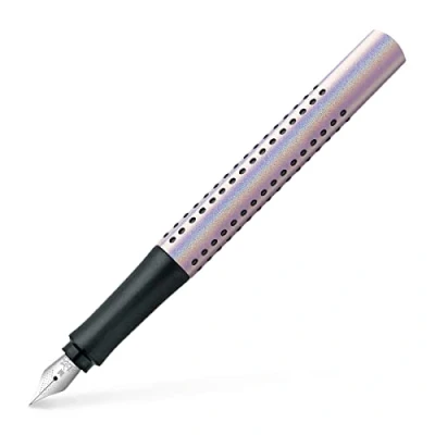 Image of Faber Castell Fountain pen Grip Edition Glam M nib, Pearl colour, White (140844)