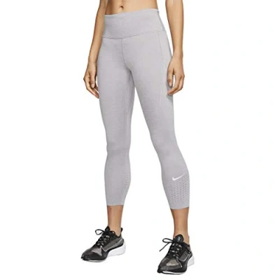 Image of Nike Epic LUX Compression Leggings Atmosphere Grey/Vast Grey/Heather/(Reflective Silver), M