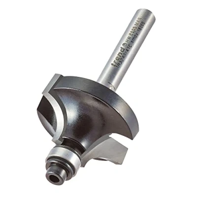 Image of Trend Trade Guided Ovolo Router Cutter, 1/4 Inch Shank, 31.7mm Cut Diameter &amp; 9.5mm Length, Tungsten Carbide Tipped, TR32X1/4TC