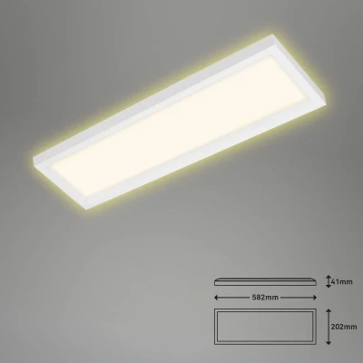 Image of Briloner 7365 LED ceiling lamp, 58 x 20 cm, white