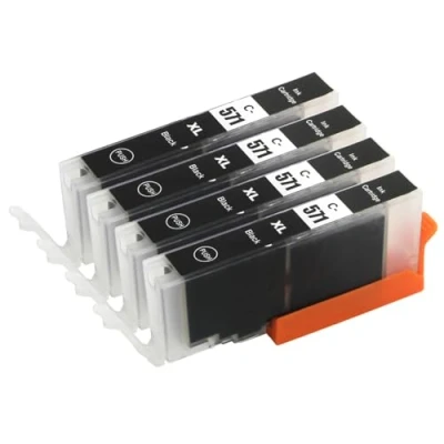 Image of Go Inks 4 Compatible to replace CLI 571Bk XL Black Ink Cartridges for use with Canon PIXMA Printers