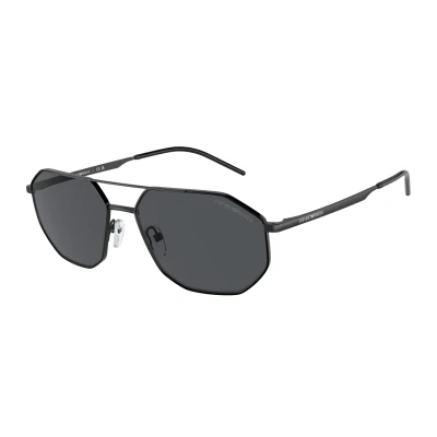 Image of Emporio Armani Sunglasses, Size: 58, Nero opaco
