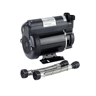 Image of Bristan ST PUMP20SG 2 Bar Single Ended Shower Pump , Black