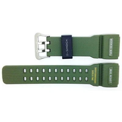 Image of Casio 10517710 Genuine Factory Replacement Green Resin Band fits GG 1000 1A3