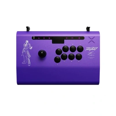 Image of PDP Victrix Pro FS Playstation Fight Stick for PS4, PS5, PC, Durable Aluminum, Sanwa Denshi Buttons, Ergonomic Wrist Slope, Detachable Joystick, Tournament Grade Fighting Games KOF Iori