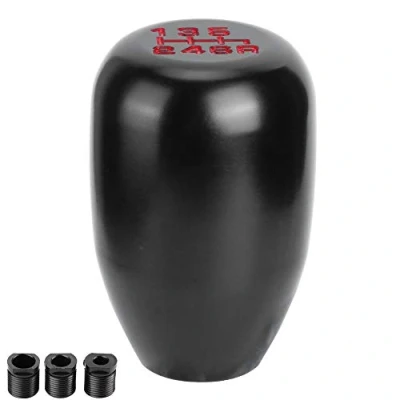 Image of EBTOOLS Stick Knob 6 Speed Gear Shift Knob, Car Universal Modification Metal Manual Head Shifter (Black)