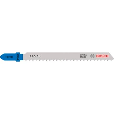 Image of Bosch 100x PRO Aluminium T127D Jigsaw Blade (for Aluminium, Non ferrous metals, Length 100 mm, Professional Accessory Jigsaw)