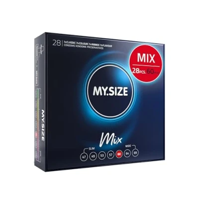 Image of My.Size Mix Condoms Size 5, 60 mm, XL, Bulk Pack, Contains 28 Pieces