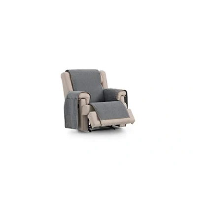 Image of Eysa Waterproof and Breathable Sofa Cover, 65% polyester 35% cotton, Grey, 55 cm