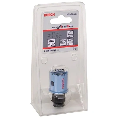 Image of Bosch Professional Hole Saw Special for Sheet Metal (for Stainless and Steel Sheets, Ø 27 mm, Accessories Drills)