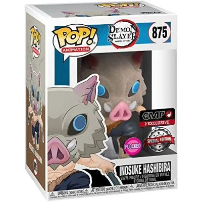Image of Funko Pop! Animamtion 40621 Demon Slayer Inosuke Hashibira (Flocked w/chase) #875