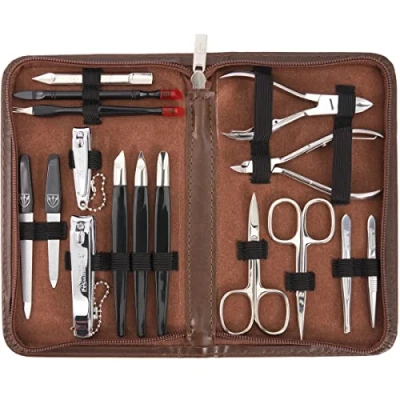 Image of 3 Swords Germany Exclusive 16 Piece MANICURE PEDICURE NAIL CARE set Brand quality since 1927