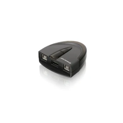 Image of IOGEAR 2 Port USB 2.0 Switch Auto Printer Manually or Control LEDs Indicate Plug n Play GUB231