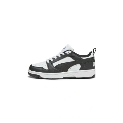 Image of Puma Unisex Youth Rebound V6 Lo Jr Sneakers, White Black, 5 UK