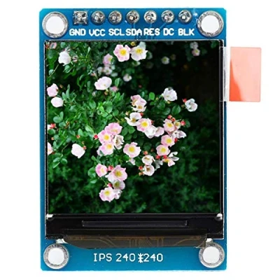 Image of Aramox LCD Display Module,1.3 Inch 240x240 3.3V SPI ST7735 IPS Color Screen Module Fit for Arduino