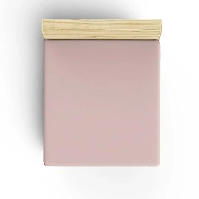 Image of Single fitted sheet 90x200 Pale pink
