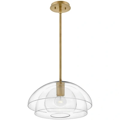 Image of Hinkley Lotus Dome Pendant Ceiling Light Heritage Brass