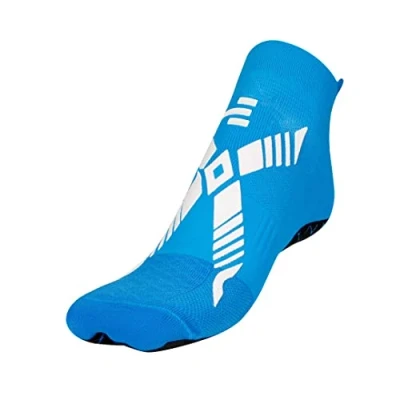 Image of R EVENGE Pool Classic Q NOVA Sock, Ideal for Water Activities and Wet Surfaces. Antibacterial Non Slip (IT, Numero, 38, 41, Regular, Light Blue White), azure