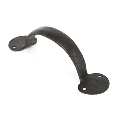 Image of Handmade Bean D Handle 6&quot; Beeswax