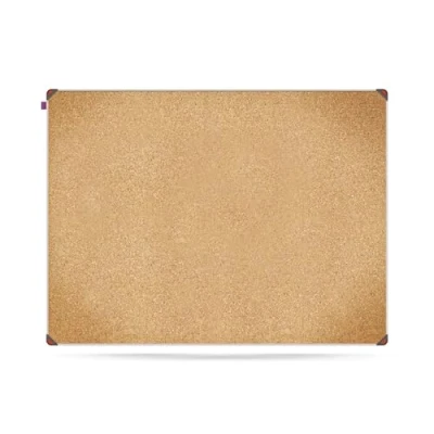 Image of Memobe IDEA Edge Cork Board Hanging for Home, Kitchen, Office, School Wall Planner in Aluminium Frame Organiser 120 x 90 cm